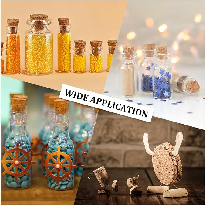 GORGECRAFT 50PCS 5 Sizes Cork Bottle Stoppers - Image 5