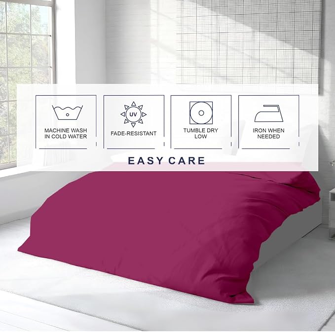 Kotton Culture 3 Pc Duvet Cover Queen Size/Full Size Set-100% Egyptian Cotton - Image 6