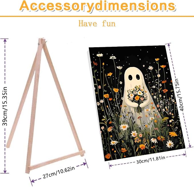 Halloween Framed Paint by Numbers Kits - Image 2