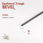 The Foamory's Instant Edge EVA Foam Pre Cut Equilateral Triangle Bevel. 5-30mm - Image 2