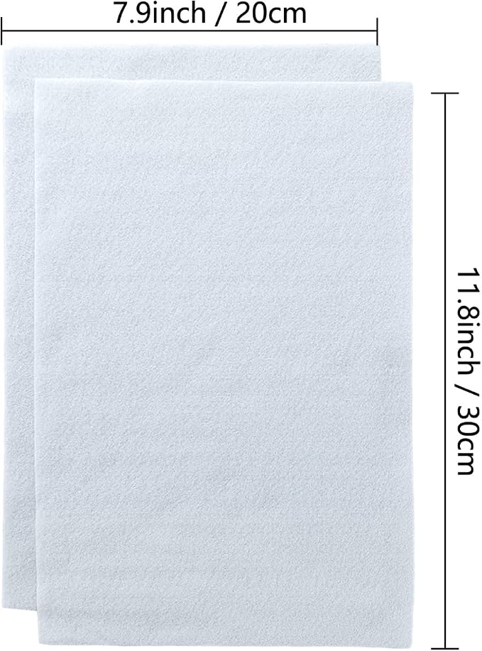 Jtnohx White Felt Fabric, Soft Felt Sheets - Image 3