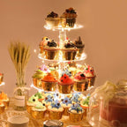YestBuy 4 Tier Round Cupcake Stand, Cupcake Holder, 4 Tier Cupcake Tray - Image 9