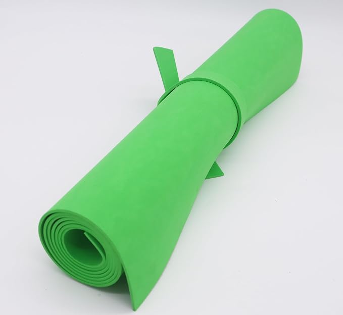 OISAKLD Light Green EVA Foam 2mm-10mm 13.7"×39" Craft Foam Sheet 74 kg/m³ Foam - Image 4