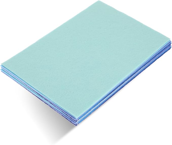 Ymapinc 10Pcs Blue Felt Fabric Sheets, 8x12 Inch | Soft Craft Material - Image 7