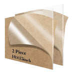 Acrylic Sheet 10 x 15 Lesnlok 2 Pieces Clear Plexiglass Sheet 1/8 inchThick 3mm by Lesnlok