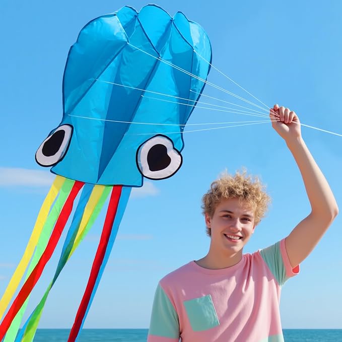Xida Octopus Kite for Kids Ages 4-8, Professional Kites for Beginners and Adults - Image 5