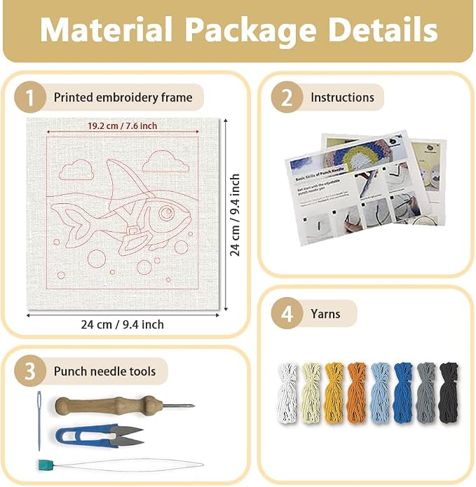 Doodlream Cartoon Fish Needle Kit - Image 2
