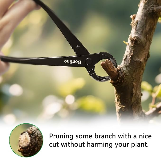 8.3" Bonsai Concave Cutter, Heavy Duty Professional Manganese Steel | Branch - Image 3