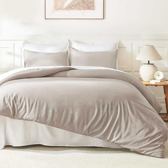 Litanika Comforters Linen Oversized Queen Size, 3 Pieces Lightweight Solid - Image 6