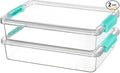 Vtopmart 2 Pack 6 Qt Plastic Storage Bins by Vtopmart