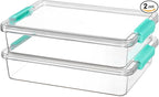 Vtopmart 2 Pack 6 Qt Plastic Storage Bins by Vtopmart