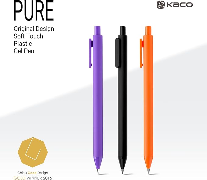 Kaco PURE Colored Gel Pens 0.5mm 20 Pieces Set Colorful Multi-color Ink Fine - Image 5