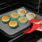 Silicone Baking Muffin Cups Cupcake Liners 24 Pack Non-stick Reusable Cake Molds - Image 6