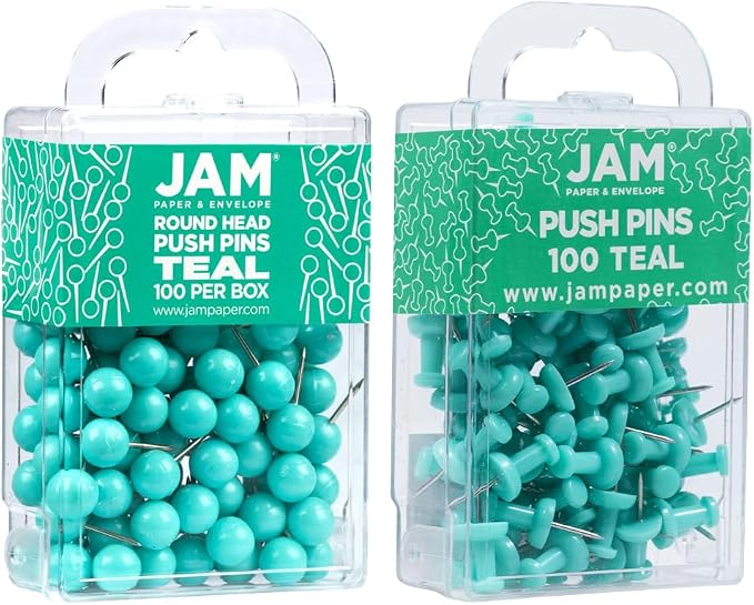 JAM PAPER Colorful Push Pins - Image 2