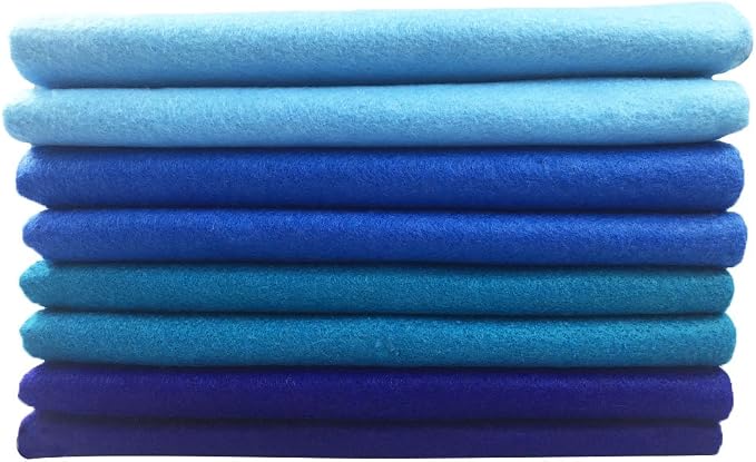 4pcs Thick 1.4mm Soft Felt Fabric Sheet Assorted Color Felt Pack DIY Craft - Image 2