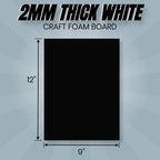 24 Ct Sheets Black EVA Cosplay Foam in 9” x 12’’ Sheets; High Density Thick - Image 3