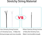 Stretchy String for Bracelets, 3 Rolls 1 mm 495 Feet Sturdy Elastic String Cord - Image 3