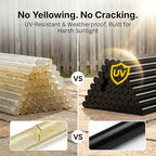 Black Hot Glue Sticks 4" Long 0.27" Dia, Mini Size Glue Sticks - Image 6