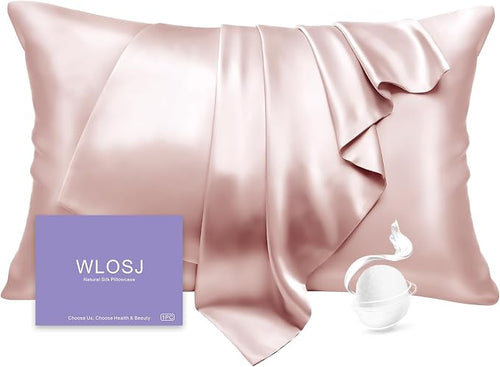 100% Silk Pillow Cases Standard Size Mulberry Silk Pillowcase by WLOSJ