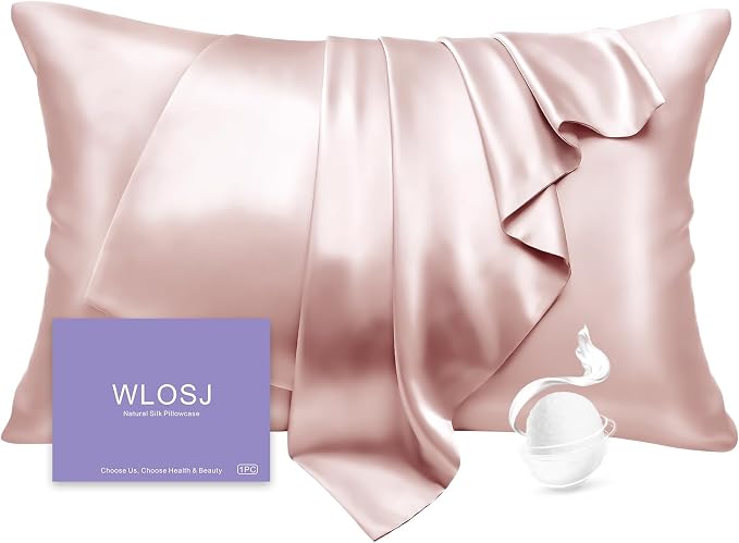 100% Silk Pillow Cases King Size Mulberry Silk Pillowcase by WLOSJ