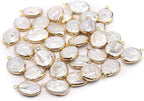 5 Pcs Natural Pearl Pendants Irregular Freshwater Pearl Pendant Charms by Zotoone
