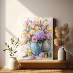 Stamped Cross Stitch Kits for Adults Beginner, Flower Counted Cross Stitch Kits - Image 3