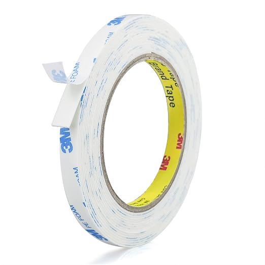 3M Double Sided Tape 0.39in x 16.5ft, Mounting Tape Heavy Duty, Removeable PE by Doublesidedtape