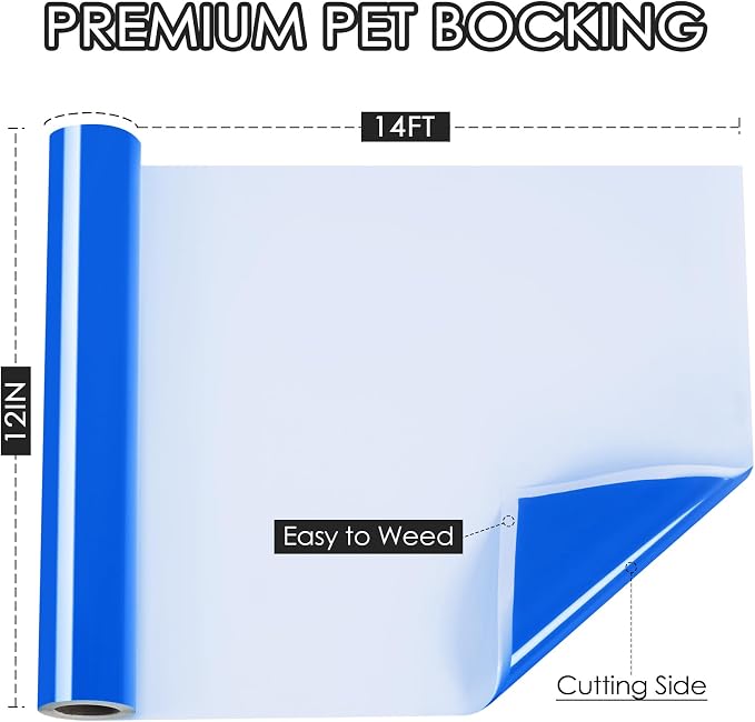 TORC Royal Blue Permanent Vinyl 12" x 14 FT Glossy Blue Adhesive Vinyl Roll - Image 2