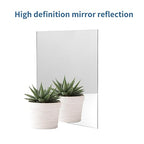 4 Pack 8 x 12 Inch Silver Mirrored Acrylic Sheets | 1/8 Inch Thick, Plastic - Image 4