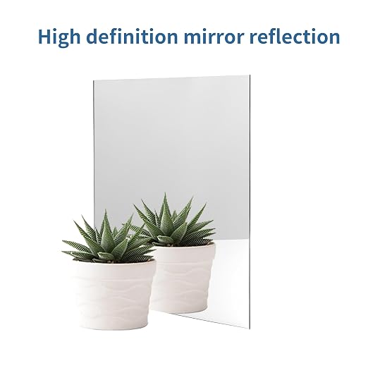 4 Pack 8 x 12 Inch Silver Mirrored Acrylic Sheets | 1/8 Inch Thick, Plastic - Image 4