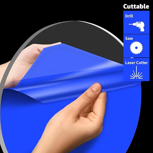 Art3d Round Clear Plexiglass Sheets, 6 Inch Diameter, 1/8" Thick | Transparent - Image 7