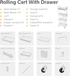 4 Tier Rolling Utility Cart - Image 4