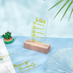 BENECREAT 20PCS 3.5x2 Inch Clear Acrylic Sheet Rectangle Table Place Cards Name - Image 8