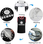 JANDJPACKAGING White Heat Transfer Vinyl HTV Bundle 10"x12"- 10 Pack of Premium - Image 6