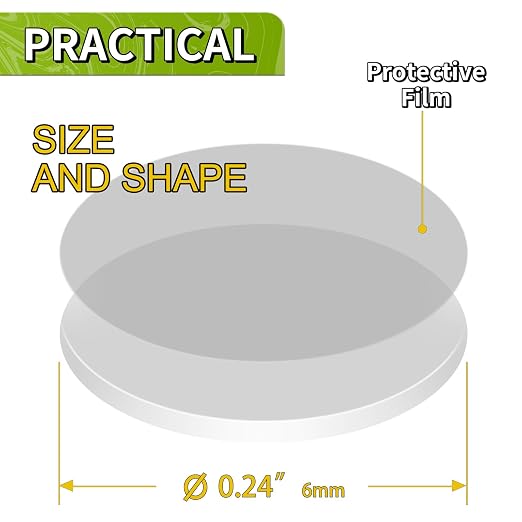 Piteno® 1200Pcs Double Sided Adhesive Dots, 0.24" Clear Removable Sticky - Image 2
