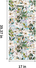 Floral Stained Glass Window Privacy Film, Retro Decorative Rainbow Window - Image 2