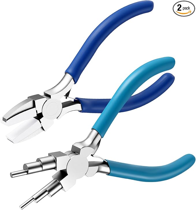 Mudder 2 Pieces Jewelry Making Tool Bail Making Pliers 6 in 1 Jewelry Wire by Mudder