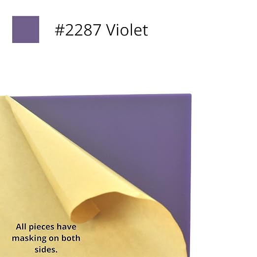 BuyPlastic 2287 Violet Solid Colored Acrylic Plexiglass Sheet, Choose Size and - Image 2