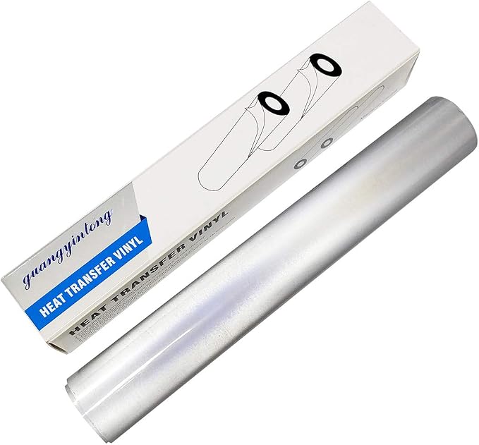 guangyintong Reflective Light Grey Heat Transfer Vinyl HTV Rolls, Light Grey - Image 4