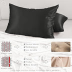 PROMEED Upgraded Grade 6A+ Black Silk Pillowcase - Image 4