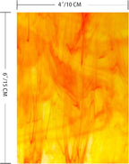 9 Pack Yellow Stained Glass Sheets, 4 x 6 inch Mosaic Glass Art Glass - Image 4