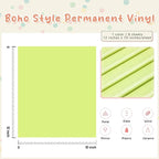 Tintnut Boho Permanent Vinyl 8 Sheets 12''x10'' Olive Green Adhesive Vinyl | - Image 2