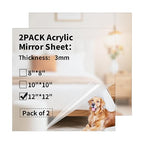 Mirror Acrylic Sheets 1/8 ” Thick by gdhwcxl