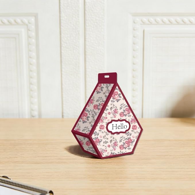 3D Diamond-Shaped Box Metal Cutting Dies Hollow Out Plant Box Die Cuts Carbon - Image 3