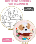 TCDZMYGS Dog Punch Needle Kits, Book Dog Punch Needle Kits - Image 3