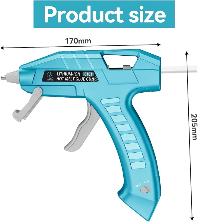 Cordless Hot Glue Gun 20W, Quick Heat Glue Gun & 30-Stick Glue Stick Set - Image 2