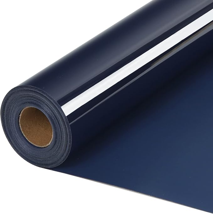 HTVVETUR Navy HTV Iron on Vinyl 12Inch by 35ft Heat Transfer Vinyl by HTVVETUR
