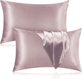 Silk Pillowcase for Hair and Skin, 2 Pack 100% Mulberry Silk Pillowcase 25 Momme by Veaken