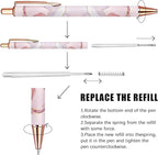Ballpoint Pen 3Pcs Click Black Ink Metal Retractable 1.0 mm Medium Ballpoint - Image 4