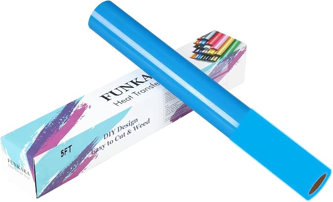 FUNKAKA Glow in The Dark Heat Transfer Vinyl Roll, Glow in The Dark HTV Vinyl by FUNKAKA